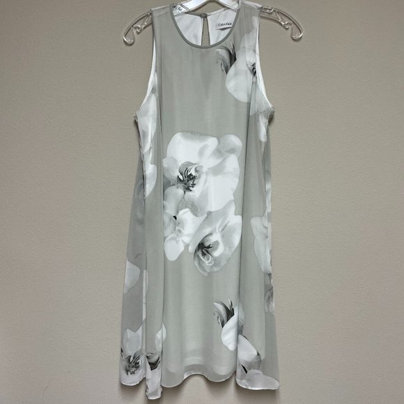 Calvin Klein Floral Sleeveless Dress - Picture 1 of 4